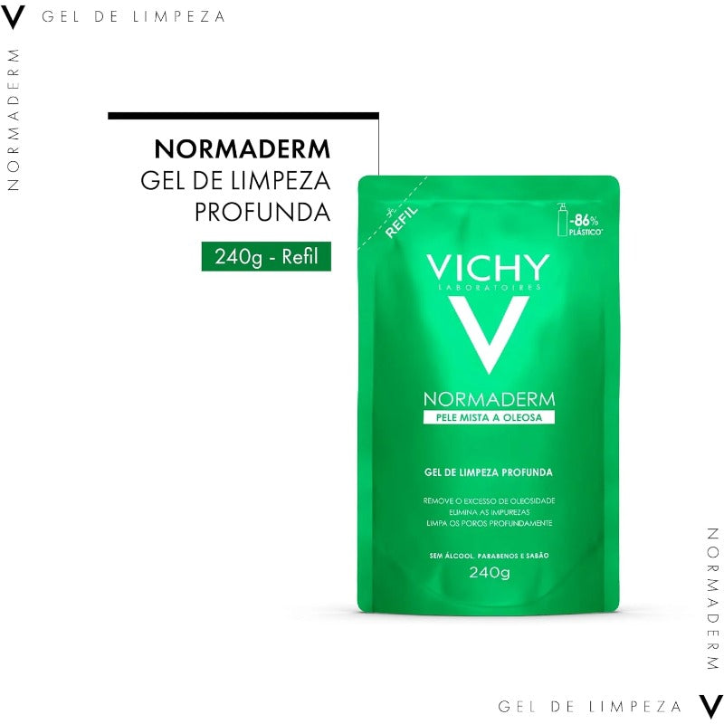 Normaderm Vichy - Gel de Limpeza Profunda - Refil 240g vendidos