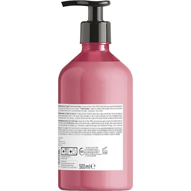 L'Oréal Professionnel Shampoo Pro Longer | Reduz Aparência de Pontas Duplas | Adiciona Volume e Brilho | Para Cabelos Finos e Com Afinamento | 500ml vendidos