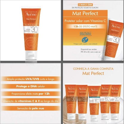 Mat Perfect FPS 30, Protetor solar face, Avène - 40g, Avène, 40g