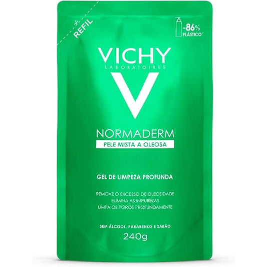 Normaderm Vichy - Gel de Limpeza Profunda - Refil 240g