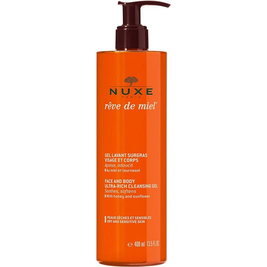 Reve de Miel - Face and Body Ultra-Rich Cleansing Gel by Nuxe for Unisex - 13.5 oz Gel