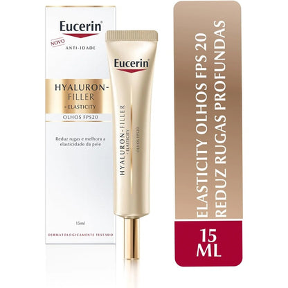 Creme Anti-idade Eucerin Hyaluron-Filler + Elasticity Olhos FPS 15 15ml