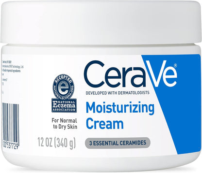 CeraVe, Creme Hidratante Corporal, com textura Cremosa e Ácido Hialurônico