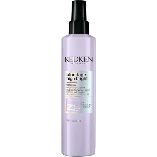 Redken Pré Shampoo Blondage High Bright | Ilumina Instantaneamente Cabelos Coloridos e Loiros Naturais | Enriquecido com Vitamina C | 250ml