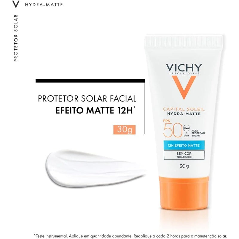 Protetor Solar Facial Vichy Capital Soleil Hydra-Matte FPS50-30g