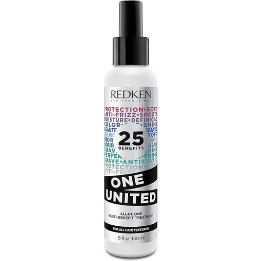 Redken Leave-in One United | Leave-in Multi-Benefícios | Protetor Térmico| Para Todos os tipos de cabelo | Sem Parabenos | 150ml