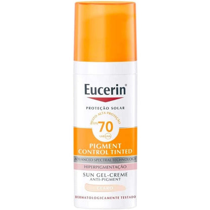 Eucerin, Protetor Solar Facial Pigment Control Tinted com Cor FPS70 50g