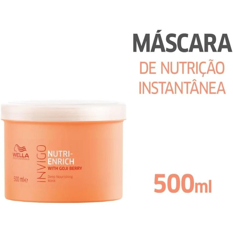 Wella Invigo Nutri Máscara 500ml,Cor: branco,Peso:0.55 kilograms