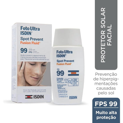 Protetor Solar Facial ISDIN Spot Prevent FPS 99 - 50ml