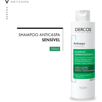 Vichy Dercos Shampoo Anticaspa Sensível 200ml